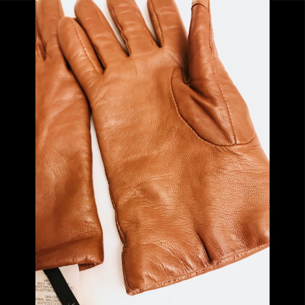 Jcrew Women Cashmere-lined Leather Hi-tech Gloves